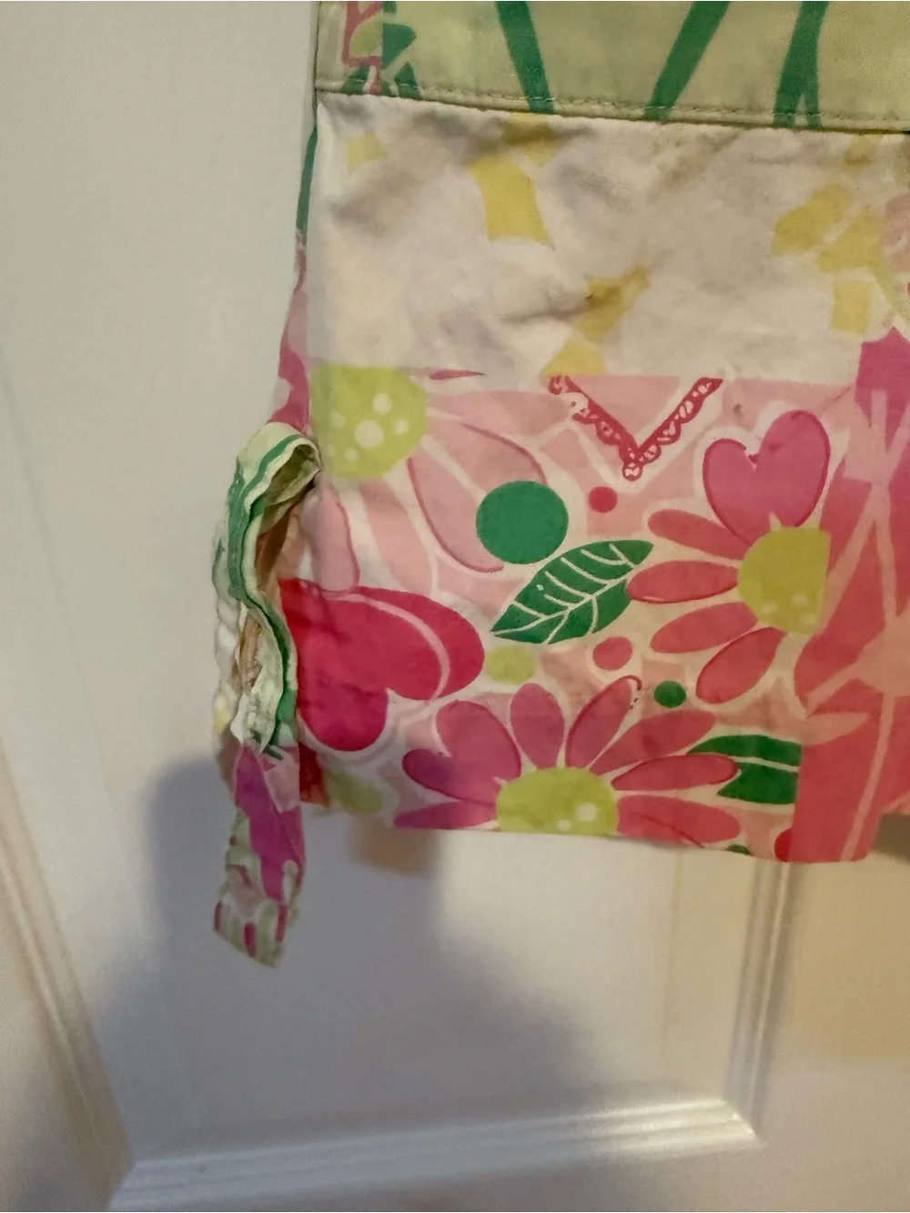 Lilly Pulitzer Girls Patchwork Floral Dress Size 5 Cotton